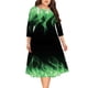 thumbnail image 1 of Vestidos Para Mujer Vestido de Manga Larga Temperamento de Moda Impreso Cuello Redondo Vestido de Gran Tamaño Odeerbi  ODB173630, 1 of 8