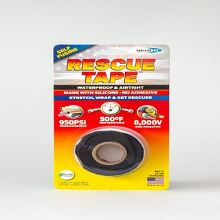 Duck Wrap Fix Black 1 in. x 10 ft. x 20 mil Silicone Self-fusing Tape 