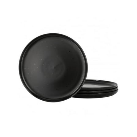 Our Table 133178.04 8.4 in. Landon Round Sto are Salad Plate Set, Pepper - 4 Piece