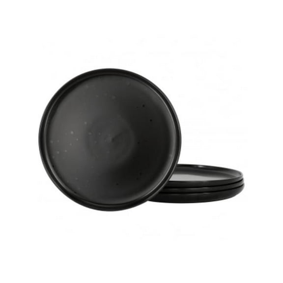 Our Table 133178.04 8.4 in. Landon Round Sto are Salad Plate Set, Pepper - 4 Piece