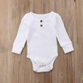 thumbnail image 6 of Bellafa Newborn Sleepers Baby Girl Onesie Long Sleeve Ribbed Knit Romper Unisex Baby Coming Home Jumpsuit Outfit, 6 of 7