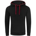 thumbnail image 7 of Brondbend Sweatsuits Men 2 Piece Outfit Mens Sweat Suit Long Sleeve Hoodie with Pockets Sweatshirt and Sweatpants Tracksuits Loose Fall Winter Versatile Outdoor Workout Suits,Black, 7 of 7