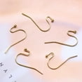 thumbnail image 4 of Yiting French Gold Earring Hooks for Jewelry Making,400pcs Ball Dots Ear Wires with 400pcs Silicone Earring Backs, Fish Hook for Earrings Supplies Findings (Gold), 4 of 5