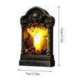 thumbnail image 4 of JIhuahe Halloween Decorations Illuminated Tombstone Atmosphere Lamp, Halloween Graveyard Scene Light Bar for Haunted House Room Decor, Gothic Mood Lighting, and Spooky Display,C, 4 of 8