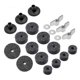 thumbnail image 1 of Lavadora de platillos Irfora 21 piezas accesorios de platillos fundas de soporte de platillos fieltros de platillos con arandela de platillos y tuercas de ala de base para juego de batería Irfora Lavadora de platillos, 1 of 6