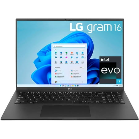 LG - gram 16” Ultra lightweight Laptop - Intel Evo Platform 12th Gen Intel Core i7 - 16GB RAM - 1TB NVMe SSD