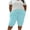 Light Blue, variant on Womens Plus Size Cotton Shorts Elastic Waist Drawstring with Pockets Casual Comfy Workout Purple XXXXXL