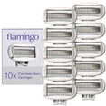 thumbnail image 1 of Cuchillas originales Flamingo - Recambio de cuchilla para mujer para un afeitado c&#2013265923modo - Aloe vera y manteca de karit&#2013265929 - Cabezales de repuesto con 5, 1 of 5