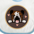 thumbnail image 4 of Inktastic English Bulldog for Dog Lover Girls Baby Bib, 4 of 4