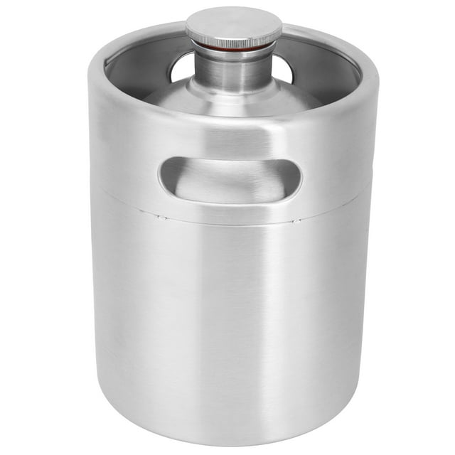 Mini Keg, Easy To Use Portable Beer Growler 2L For Craft And Draft Beer For Homebrew
