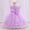 Purple, variant on Dresses for Girls Floral Birthday Dress Girls Toddler Tea Party Dresses for Girls 2T