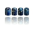 thumbnail image 5 of 24Pcs Short Square Press on Nails Blue False Nails Full Covers on Nails with Star Designs for Fashion Individuals, 5 of 8