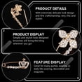 thumbnail image 3 of MasteelfCA 8pcs Rhinestone Brooch Safety Pin Delicate Sweater Shawl Pin Clothing Accessory (Assorted Style), 3 of 7
