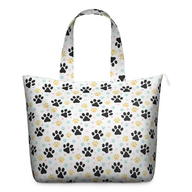 Cartoon Puppy Design Weekender Bag, Funny Dog Pattern Duffel for Women, Lightweight Tote for Dog Lovers