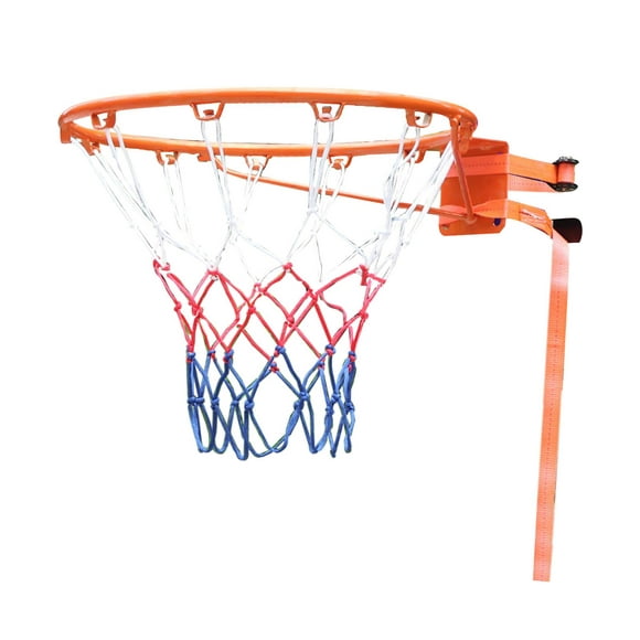 Basketball Hoop Set Steel Frame Portable Basketball Rim Toys for Kids Adults Adult with Strap