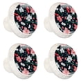 thumbnail image 2 of 4 Pcs Round White Knobs for Kitchen Cabinet Cupboard Dresser Bookcase Flower Drawer Pulls Handles Home Decor, 2 of 8