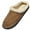 Brown, variant on Needbo Men's Slippers Memory Foam Suede Plush Shearling Lined Slip On Indoor Outdoor Shoes Brown, Size 8-8.5