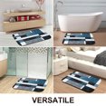 thumbnail image 4 of 1pc Geometric Pattern Absorbent Non-Slip Bathroom Thickened Flannel Rug Decor,Soft,Quick Drying,Suitable For Indoor/outdoor Use,Bathrooms,Bedrooms,Kitchens,Terrace,Laundry Rooms,16"x24", 4 of 9