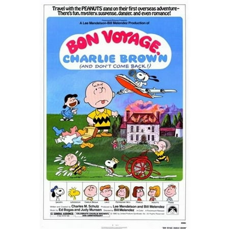 Bon Voyage Charlie Brown Movie Poster - 11 x 17 in.