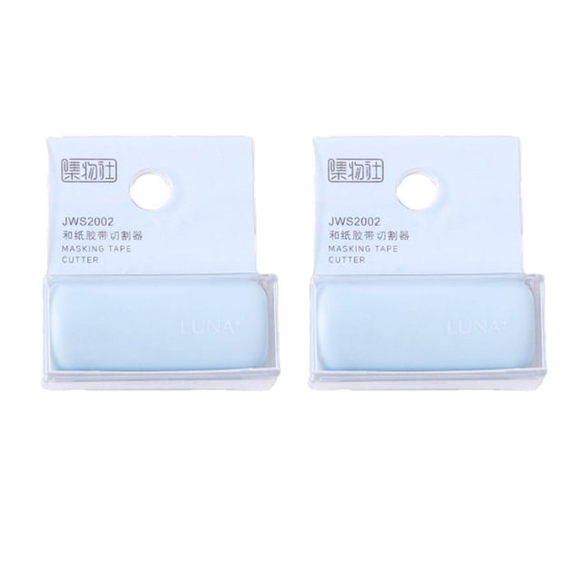 MasteelfCA 2Pcs Sticker Roll Tape Cutter DIY Masking Tape Holder Tape Cutting Supplies
