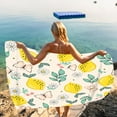 thumbnail image 5 of AYktou Beach Towel Bath Towels Beach Essentials 30*59" Summer Refreshing Lemon Print Collection Towels Microfiber Beach Towels Pool Towels Camping Essentials Pool Accessories, 5 of 6