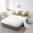 thumbnail image 5 of Feelyou Cute Raccoon Bear Bedding Comforter Set 7 Pieces, Rustic Fox Squirrel Full Bedding Set, Kawaii Jungle Animals Reversible Fitted Sheet Flat Sheet, Breathable Home Decor, 5 of 8