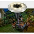 thumbnail image 5 of Juego de 2 focos solares empotrables negros, 16 LED, luces solares para jardín exterior, IP65, resistentes al agua, luz blanca fría para iluminación de caminos, patios, terrazas e iluminación subterrá, 5 of 5