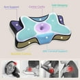 thumbnail image 2 of Cervical Neck Pillow for Pain Relief,Odorless Contour Memory Foam Pillows with Cooling Pillowcase Cozy Sleeping, Orthopedic Ergonomic Bed Pillows for Side Back Stomach Sleepers, 2 of 6