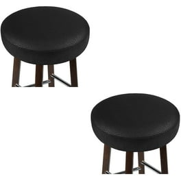 Bar Stool Cushion Texture Stool Cover Round Upholstered Bar Stool Foam Cushion Non Slip Bottom 12 Inches Grey Walmart