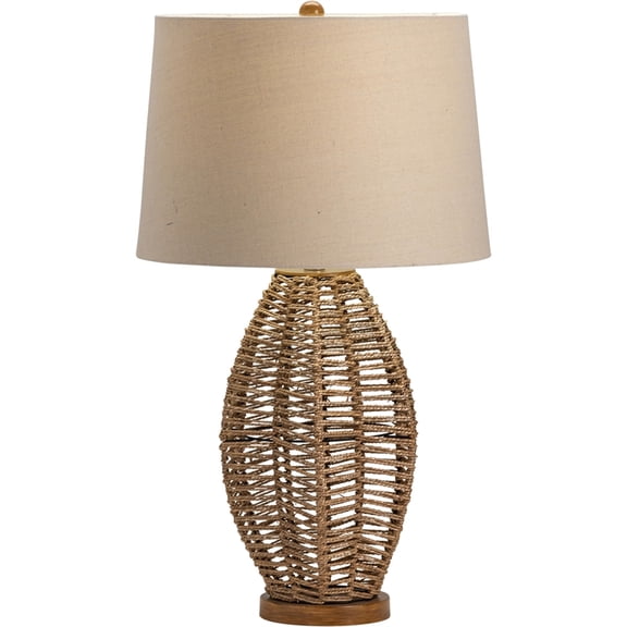 North Shore Ratten Table Lamp Wicker/Rattan Brown