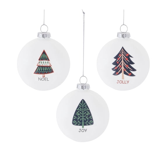 Melrose Christmas Tree Christmas Ball Ornaments - 3.25" (83mm) - 6ct
