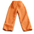 thumbnail image 4 of XFeng Men Linen Wide Leg Pants Drawstring Casual Trousers, 4 of 5
