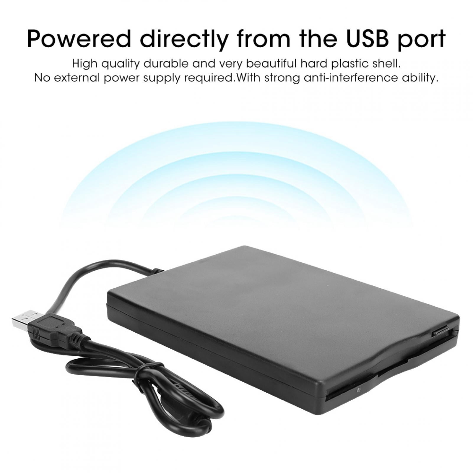 ANGGREK External Floppy Drive Disk,Portable Floppy Drive 3.5-Inch Card Reader Computer Accessory External Removable,Floppy Drive Disk