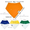 thumbnail image 5 of Diaper Squad Primary Color 10-Pack Organic Baby Bandana Drool Bibs - Baby Bibs for Girls, Boy, Unisex Soft Cotton Teething Bandana Bibs, 5 of 6