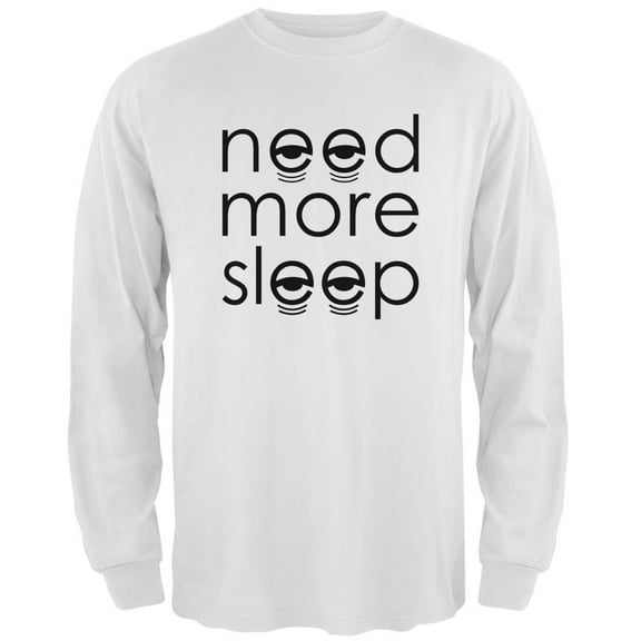 Old Glory Mens Need More Sleep Long Sleeve Graphic T Shirt