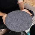 thumbnail image 3 of Homoyoyo 2 Pcs Turntable Mat For Vinyl Records Grey Felt Mat Prevents Debris Buildup For, 3 of 7