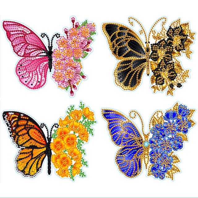 4 Uds pegatinas de mosaico de diamantes arte artesanal DIY creativo para niños regalo para adultos recompensas