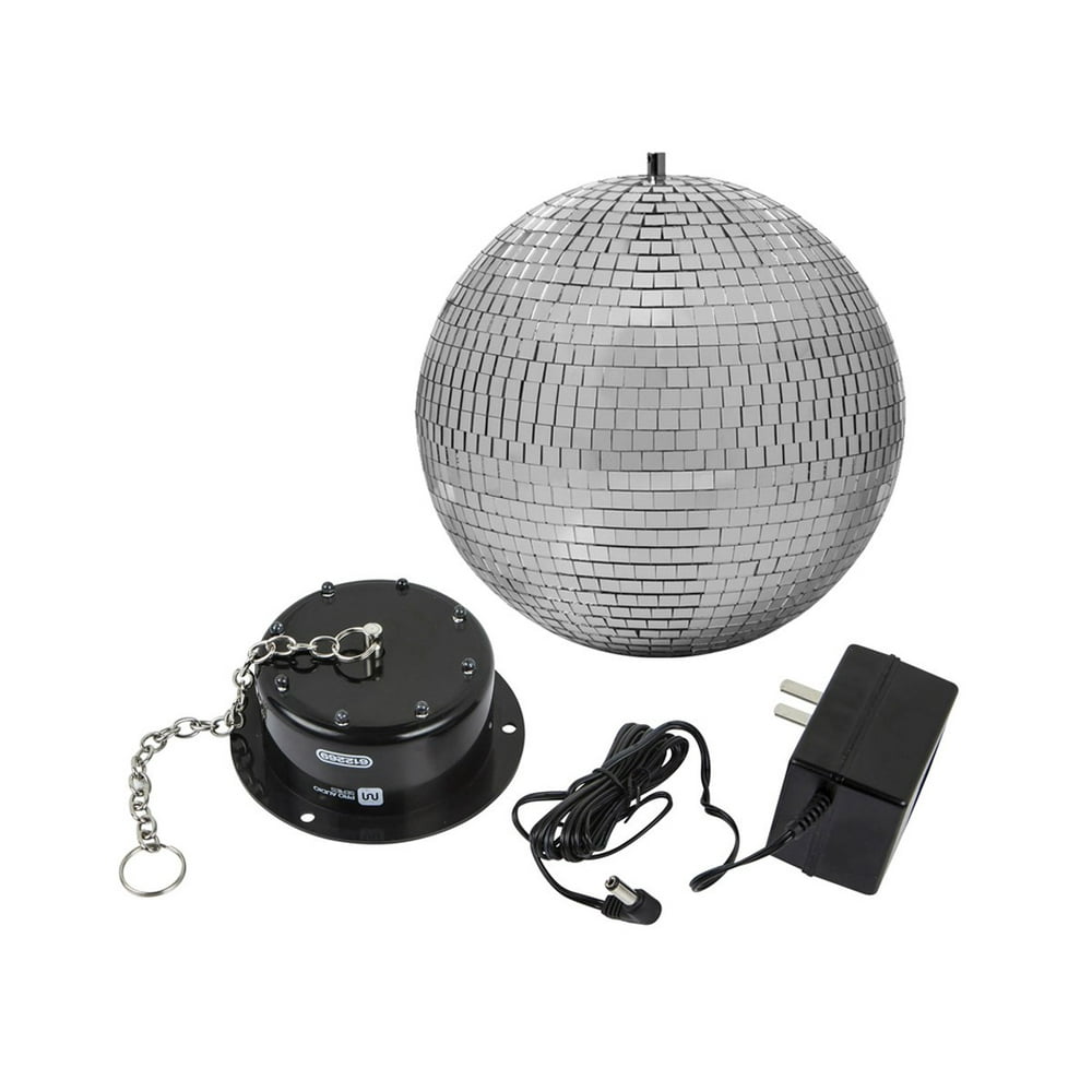 MONOPRICE 10inch Mirror Ball & Motor with LED Lights
