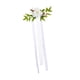 thumbnail image 5 of Respaldo de silla de boda con flores simuladas, decoración romántica para silla de pasillo de boda Blanco, 5 of 9