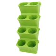 thumbnail image 4 of Hanging Planter Boxs Wall Planter for Indoor Outdoor Vertical Planter for Garden Balcony Yards Home Decor Light Green, 4 of 5