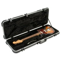 SKB Cases Molded Hardshell Case with Plush Foam Interior, TSA Latch, and Over-Molded Handle for Fender Jaguar or Fender Jazzmaster Guitar