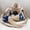 Blue, variant on Handmade Crochet Flower Tote Bag - Knitted Floral Shoulder Purse with Drawstring Closure & Adjustable Strap, Casual Summer Beach Bag for Women & Girls