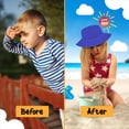 thumbnail image 2 of Protective Baby Sun Hat With UPF 50+ Protection Adjustable Infant Summer Beach Bucket Hats For Boy & Girl Breathable Toddler Swim Pool Play Sunhat With Wide Brim 2-5 Years Royel Blue (50-54 cm), 2 of 5