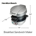 Hamilton Beach Breakfast Sandwich Maker, Silver, 25475