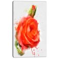 thumbnail image 2 of Rose Dessinée à la Main Rouge - Impression sur Toile Florale, 2 of 3