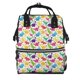 thumbnail image 1 of Disketp Colorful Dinosaurs Mochila de Pañales de Gran Capacidad con Múltiples Bolsillos, Mochila de Viaje Multifuncional para Bebé, Unisex, Moderna y Resistente, 1 of 6