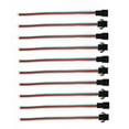 thumbnail image 2 of 5 Pairs Jstsm 3 Pin Plug Male To Female Wire Connector Led Light With Cable, 2 of 8