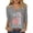 GrayA&20#0507F, variant on Fabrcox S-5XL 1776-2026 250 Anniversary USA T Shirt 3/4 Length Sleeve Flag Print Fourth of July Shirt Women Independence Day Celebration Freedom Patriotic Tunic Tops