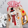 thumbnail image 4 of Snowman Bolsas de Navidad Bolsas de regalos de Navidad Bolsas de regalo con cordón para vacaciones Decoración del hogar, 4 of 5