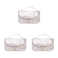thumbnail image 4 of Billuyoard Bolsa de cosméticos con patrón de mármol, bolso de almacenamiento práctico para niñas, bolsa de transporte, organizador de Tipo 7 3Conjunto, 4 of 6